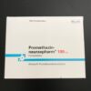 Box and blister pack of PROMETH NEURAX 100mg tablets containing promethazine for allergy and nausea relief.