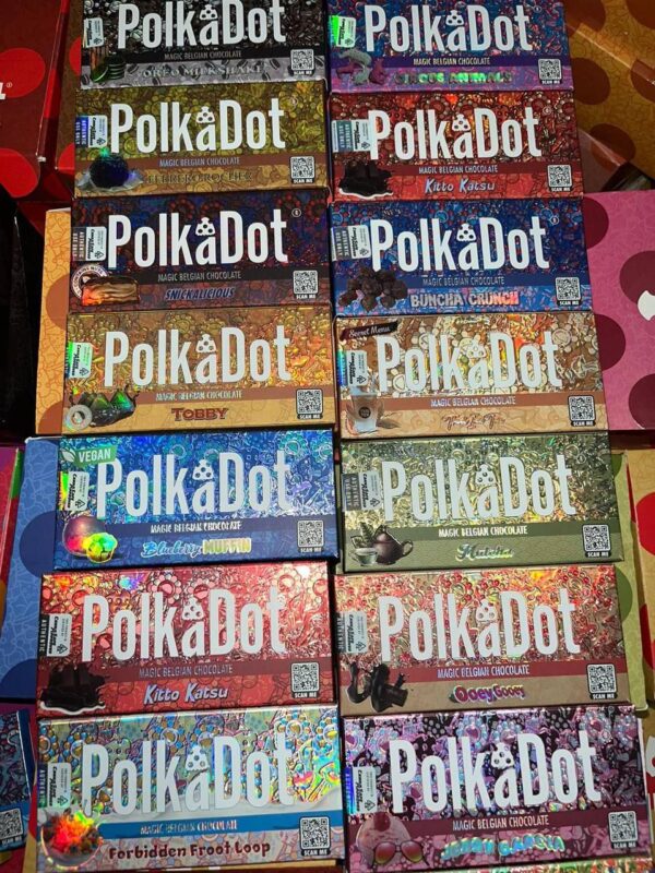 Buy Polkadot Mushroom Chocolate Bar with psilocybin – premium psychedelic edible