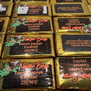 Buy Nectar Boyz Frozen Sift Hash online – golden solventless hash crafted from fresh-frozen cannabis, cold-cured for rich flavor and smooth melt.