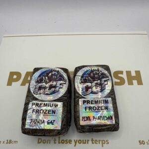 Di ChupaCabra Farm hash packaging and product – buy premium frozen hash online