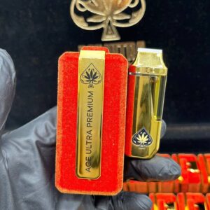 ACE Ultra Premium Disposable Gold CBD Vape in gold finish – buy CBD vape online
