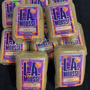 Buy L.A. Mousse Hash online – soft mousse-style hash with airy texture, earthy aroma, clean burn, and smooth relaxing effects.